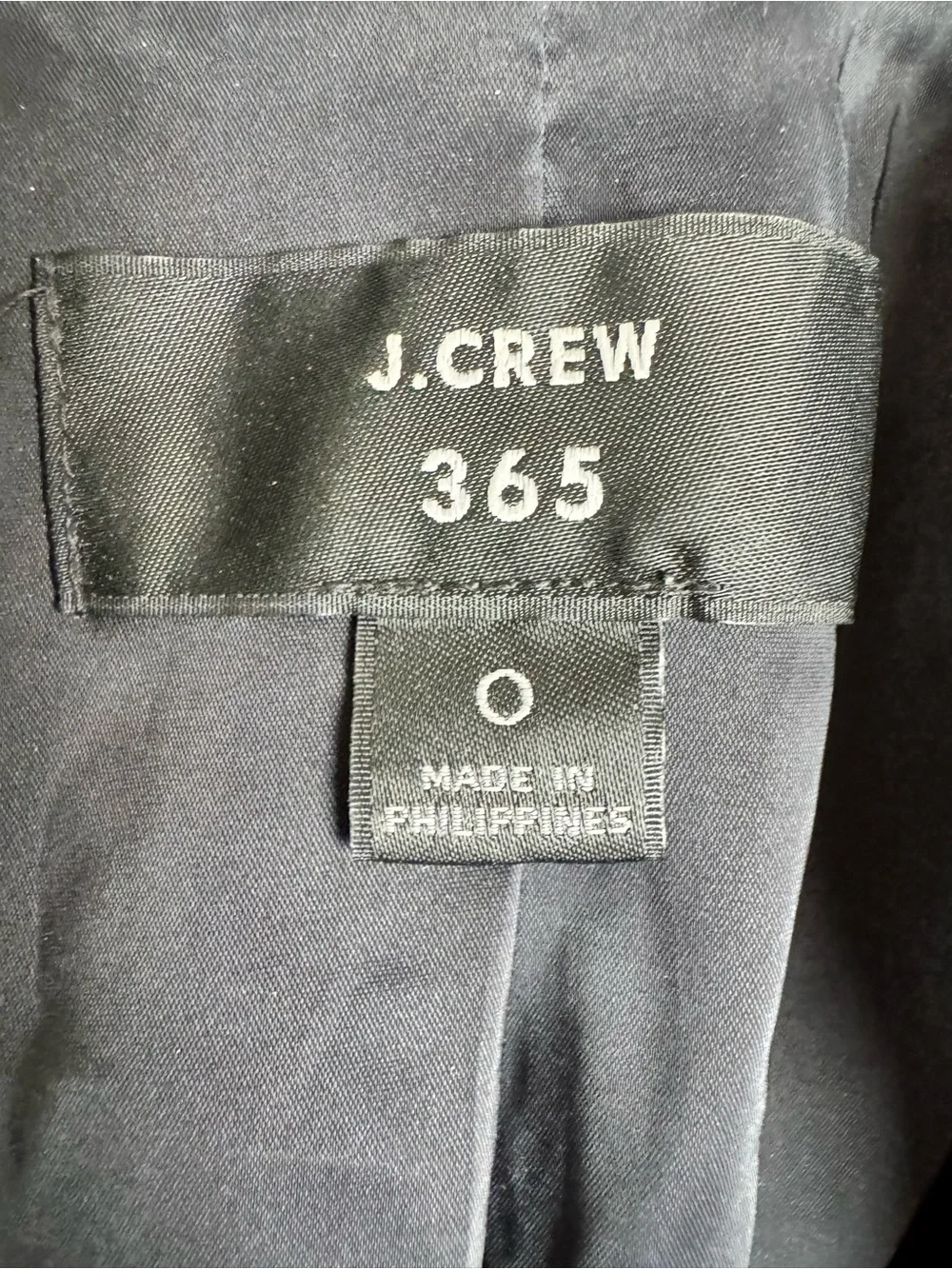 J. Crew 365 Blazer Jacket Going Out Stretch Twill Black Women’s 0 Retail $198